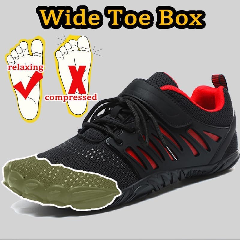 Barefoot Shoes Men - Wide Toe Box Zero Drop Minimalist Trainer