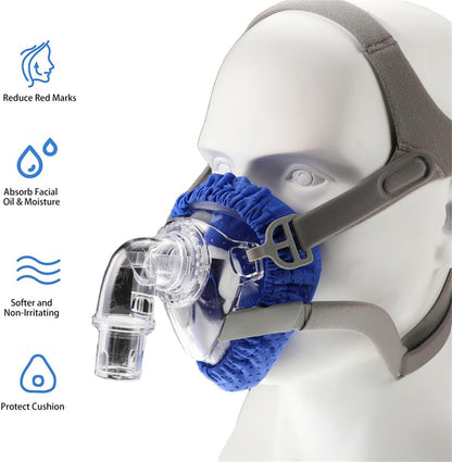 CPAP Mask Liners 4-Pack - Soft Reusable Full Face Cushions