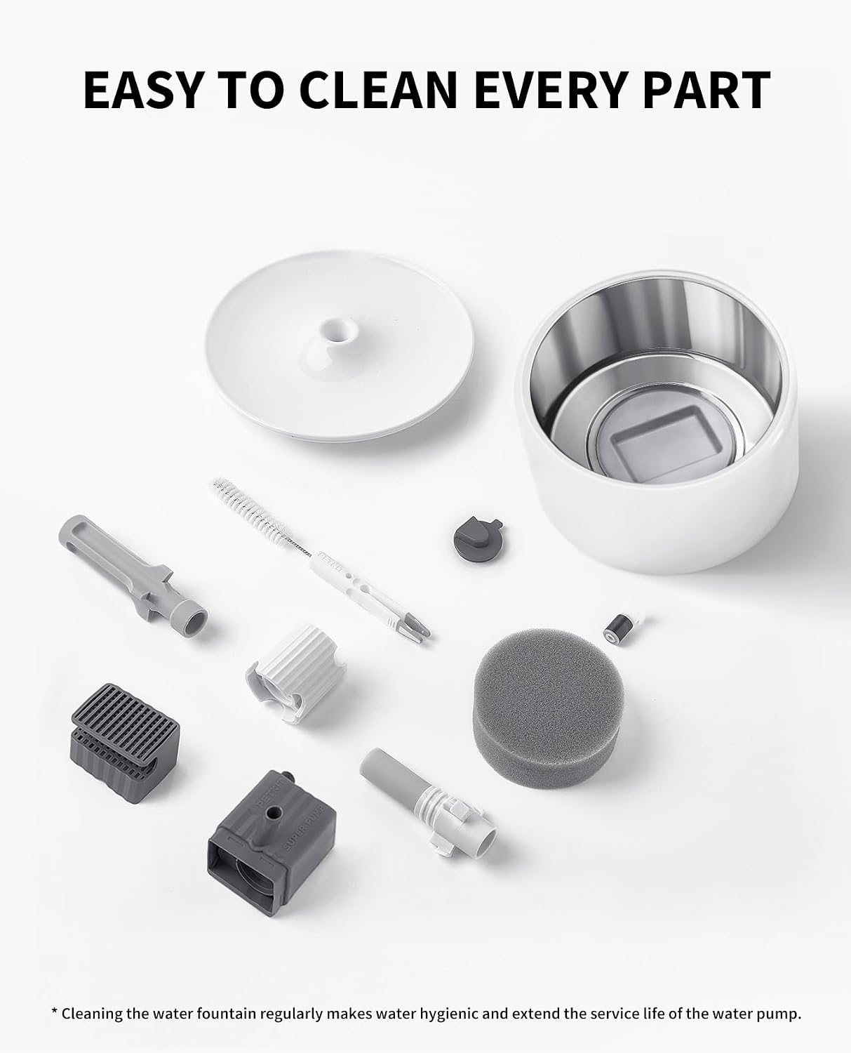 Premium Fountain Cleaning Kit - Brush, Tweezers & Sponge