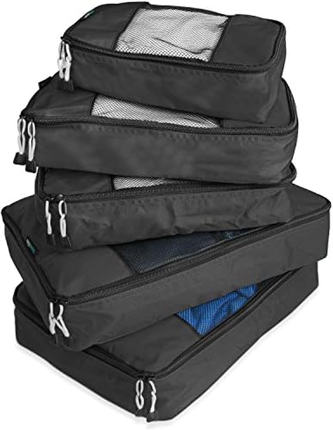 Premium 5-Piece Packing Cube Set - Ripstop Nylon Travel Organizers
