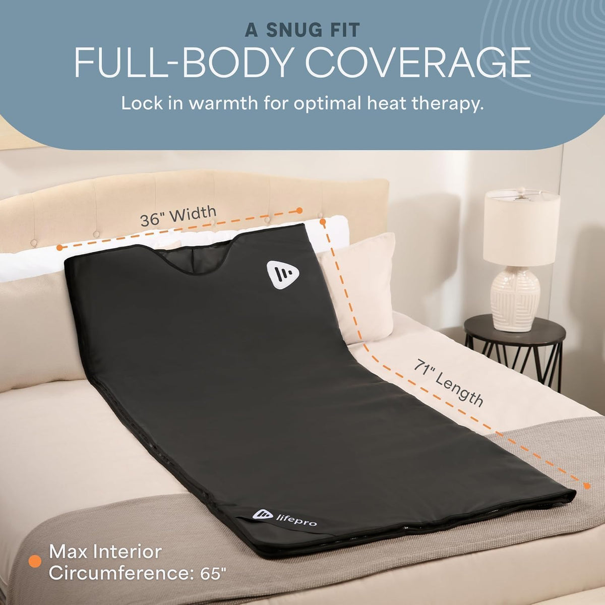 Infrared Sauna Blanket with Low EMF & 9 Temperature Levels
