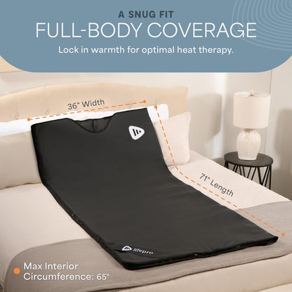 Infrared Sauna Blanket with Low EMF & 9 Temperature Levels