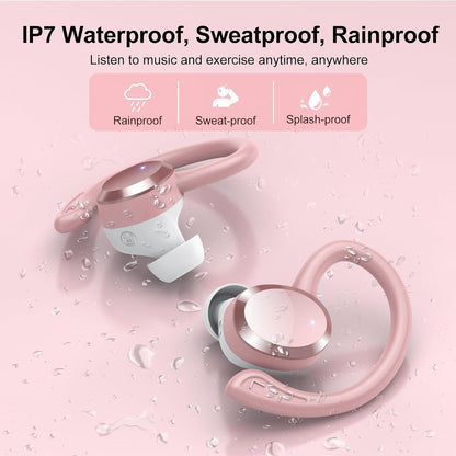 Wireless Sport Earbuds with 68Hr Battery & IPX7 Waterproof