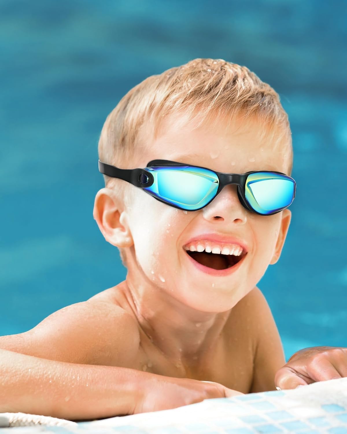 Premium Kids Swim Goggles with Anti-Fog & UV Protection