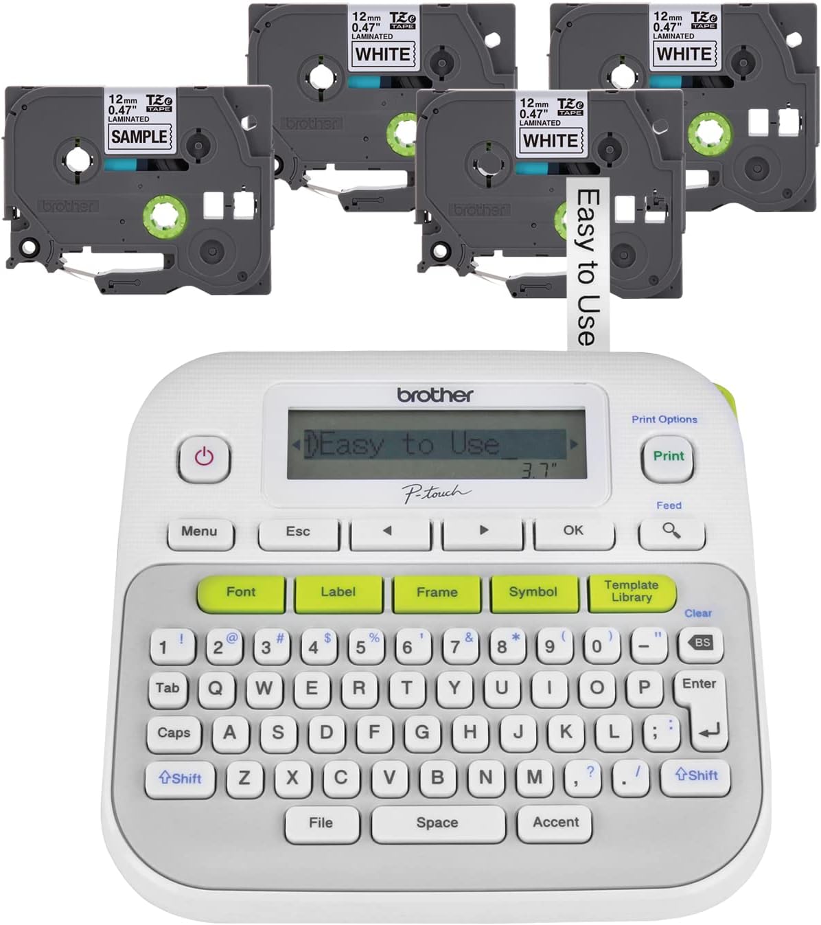 Easy-to-Use Label Maker Bundle with Tape & Accessories