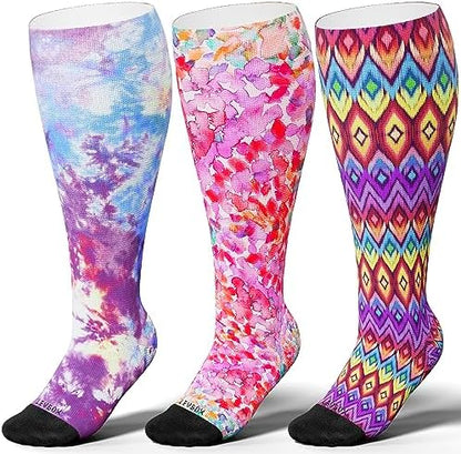 3 Pairs/Purple Mix Printing