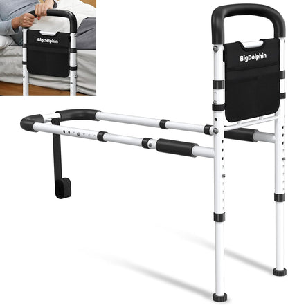 Bed Rails with 350 LB Capacity – Curved & Straight Handles