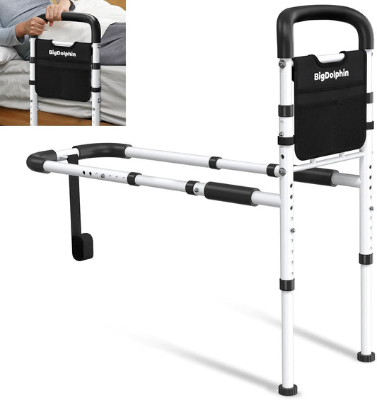 Bed Rails with 350 LB Capacity – Curved & Straight Handles