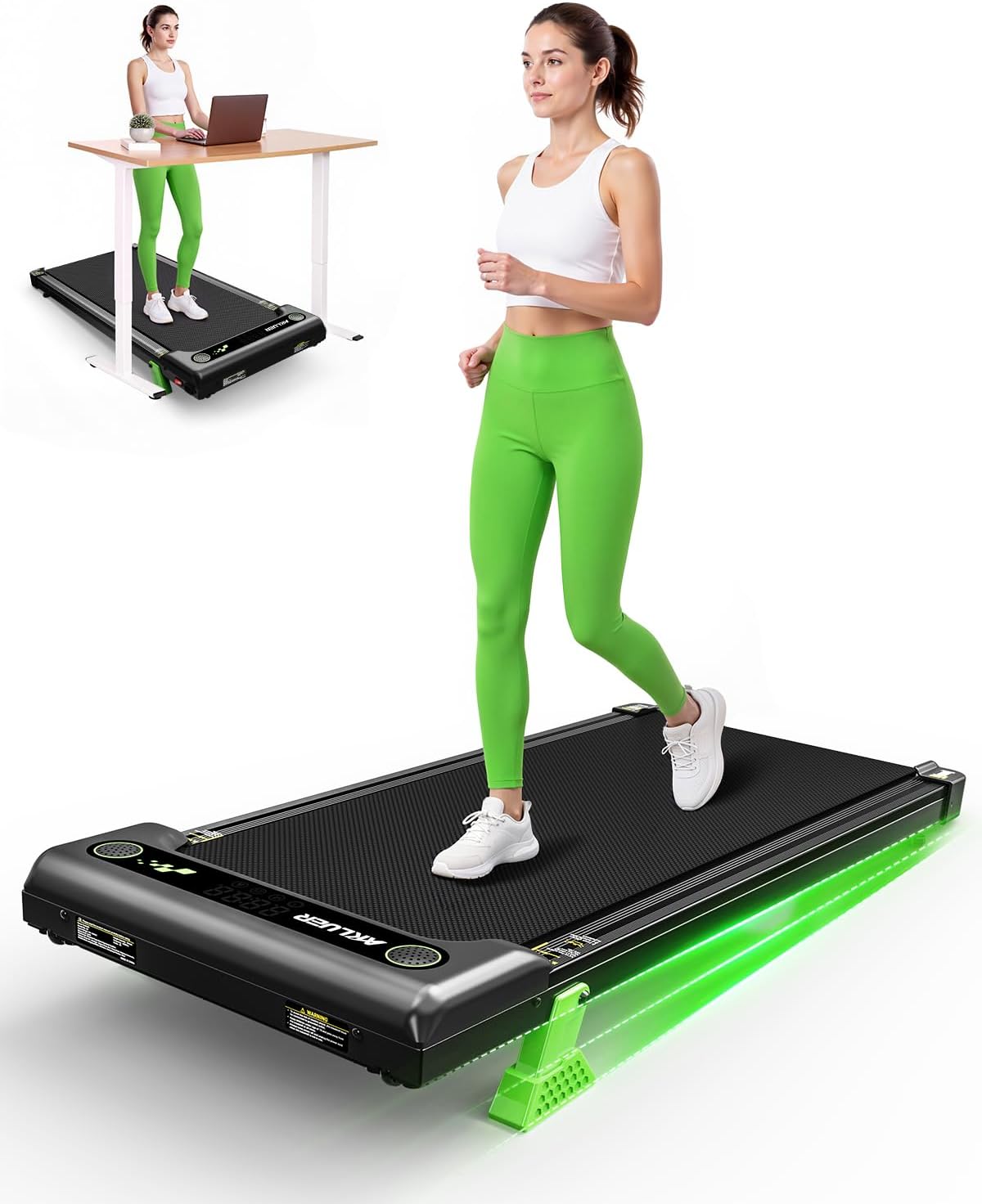 Walking Pad with Incline & Remote Control for Home