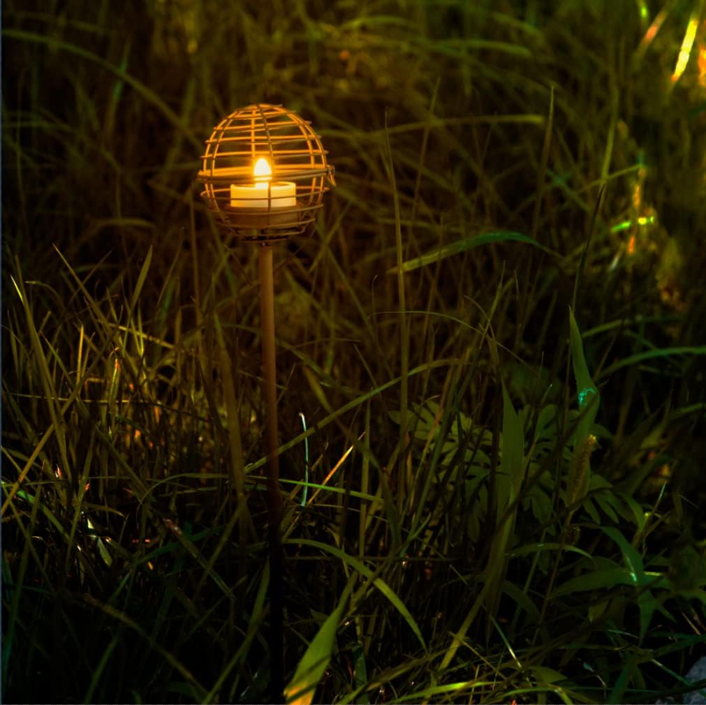 Solar Pathway Lights - Flickering Candle Stake & Hanging