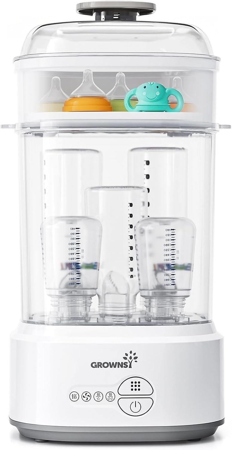 Compact Baby Bottle Sterilizer & Dryer with Fast Sanitization