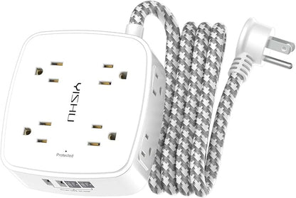 Surge Protector Power Strip – 8 Outlets, 4 USB Ports, 6 Ft Cord