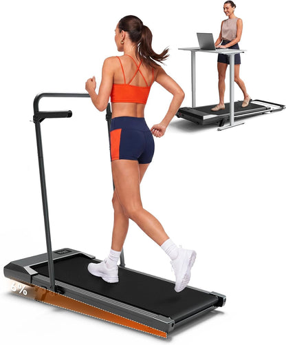 Under Desk Walking Pad Treadmill with 6% Incline | 300 lbs
