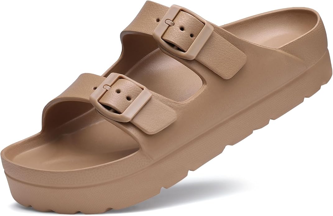 Arch Support Platform Sandals | Lightweight Foam Slides