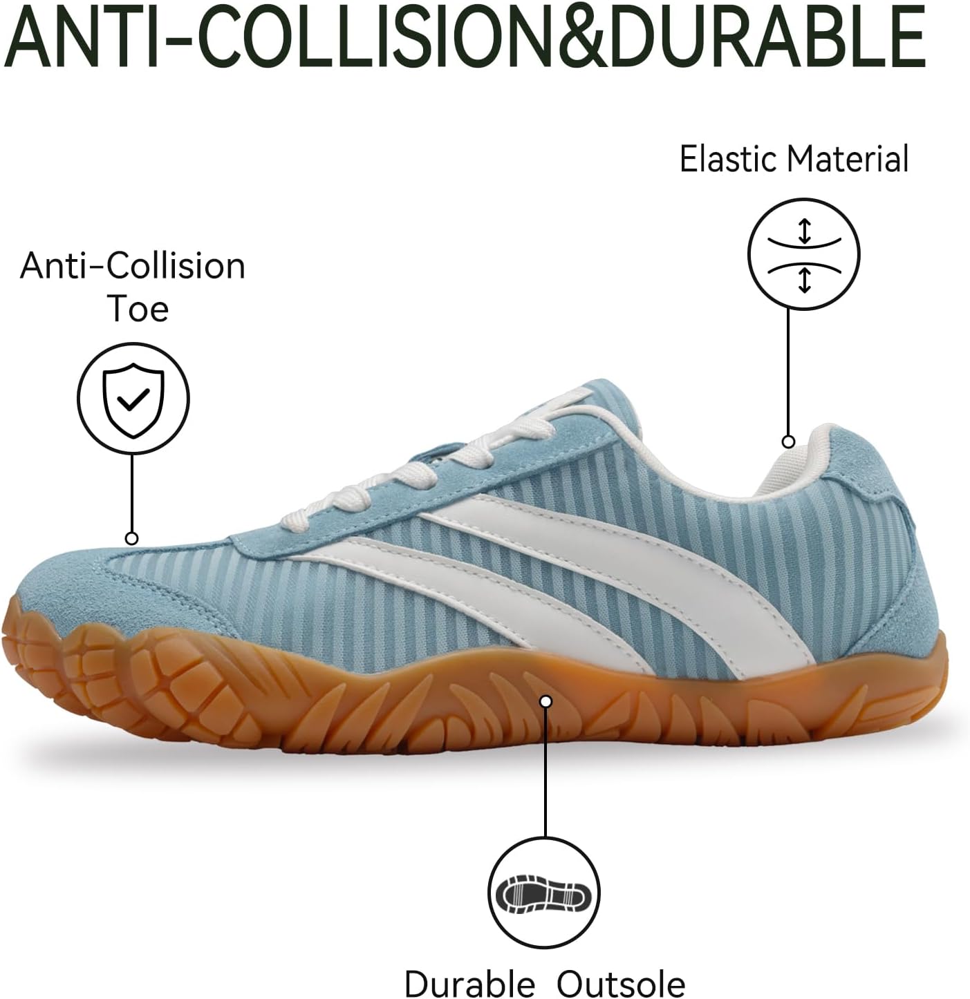 Barefoot Shoes Wide Toe Box Zero Drop Minimalist Sneakers