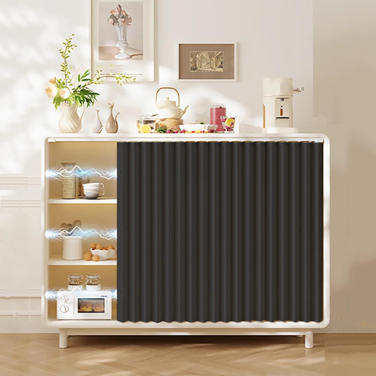Magnetic Cabinet Curtain | Under Sink & Closet Privacy Cover
