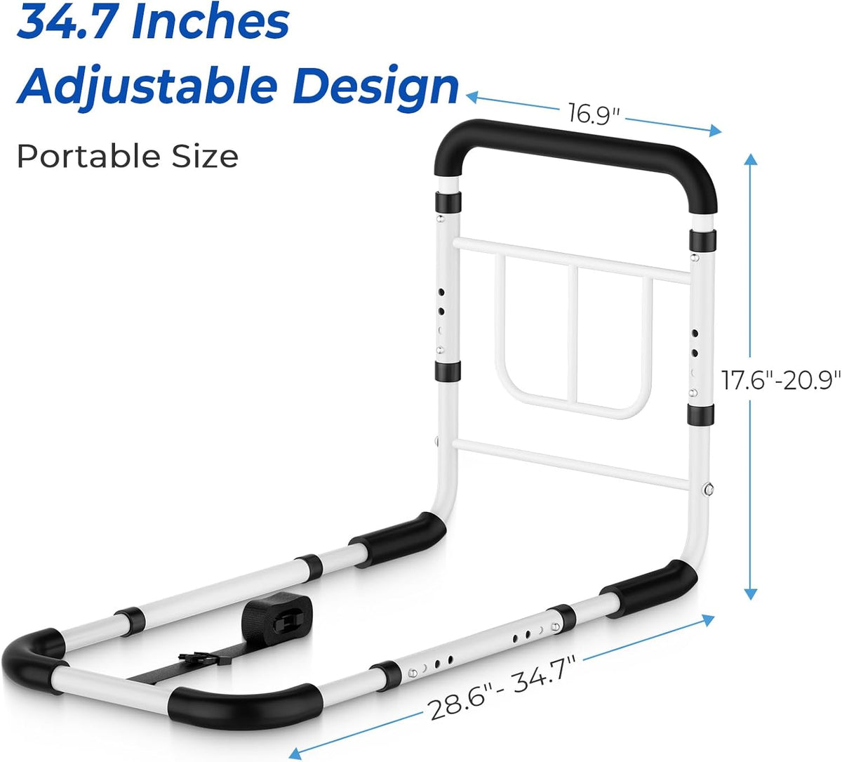Bed Rail for Adults – 380 LBS Capacity – Medium & Large