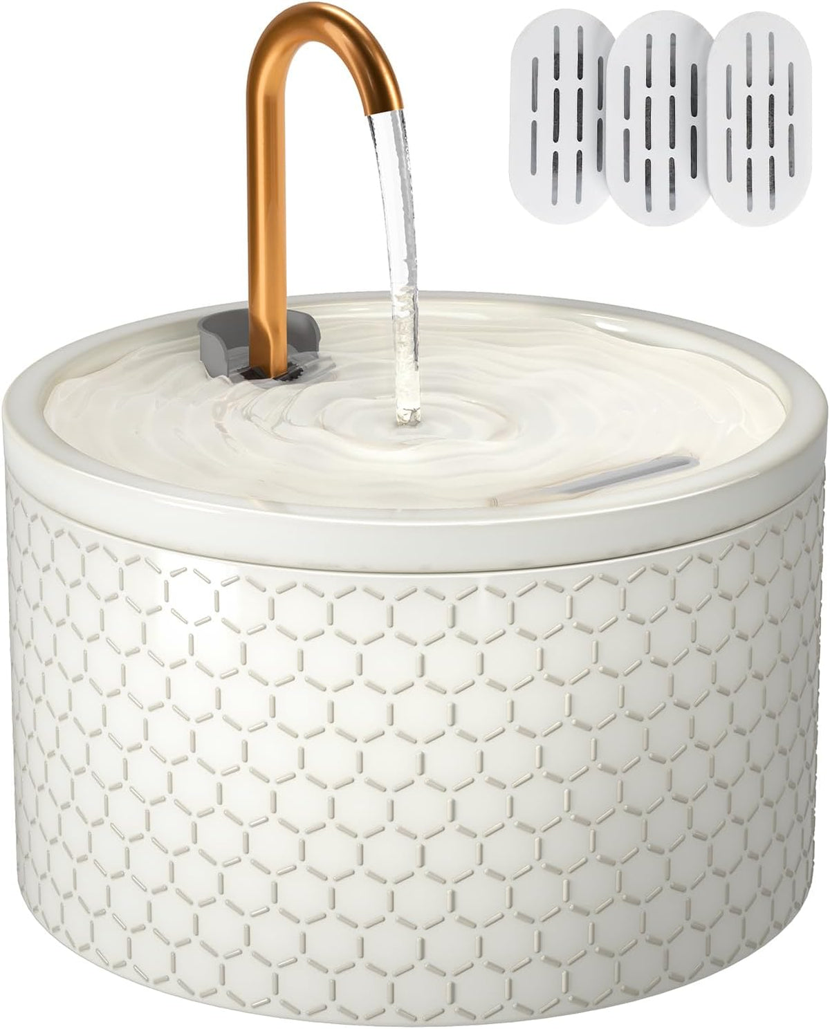 Honeycomb Embossed Cat Fountain