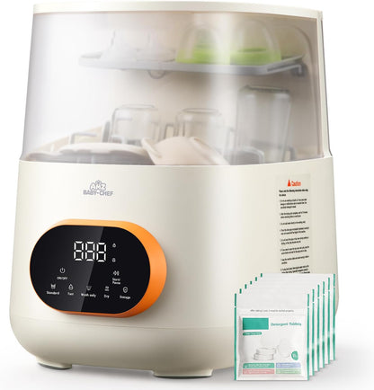 4-in-1 Baby Bottle Steamer & Dryer with Auto Shut-Off