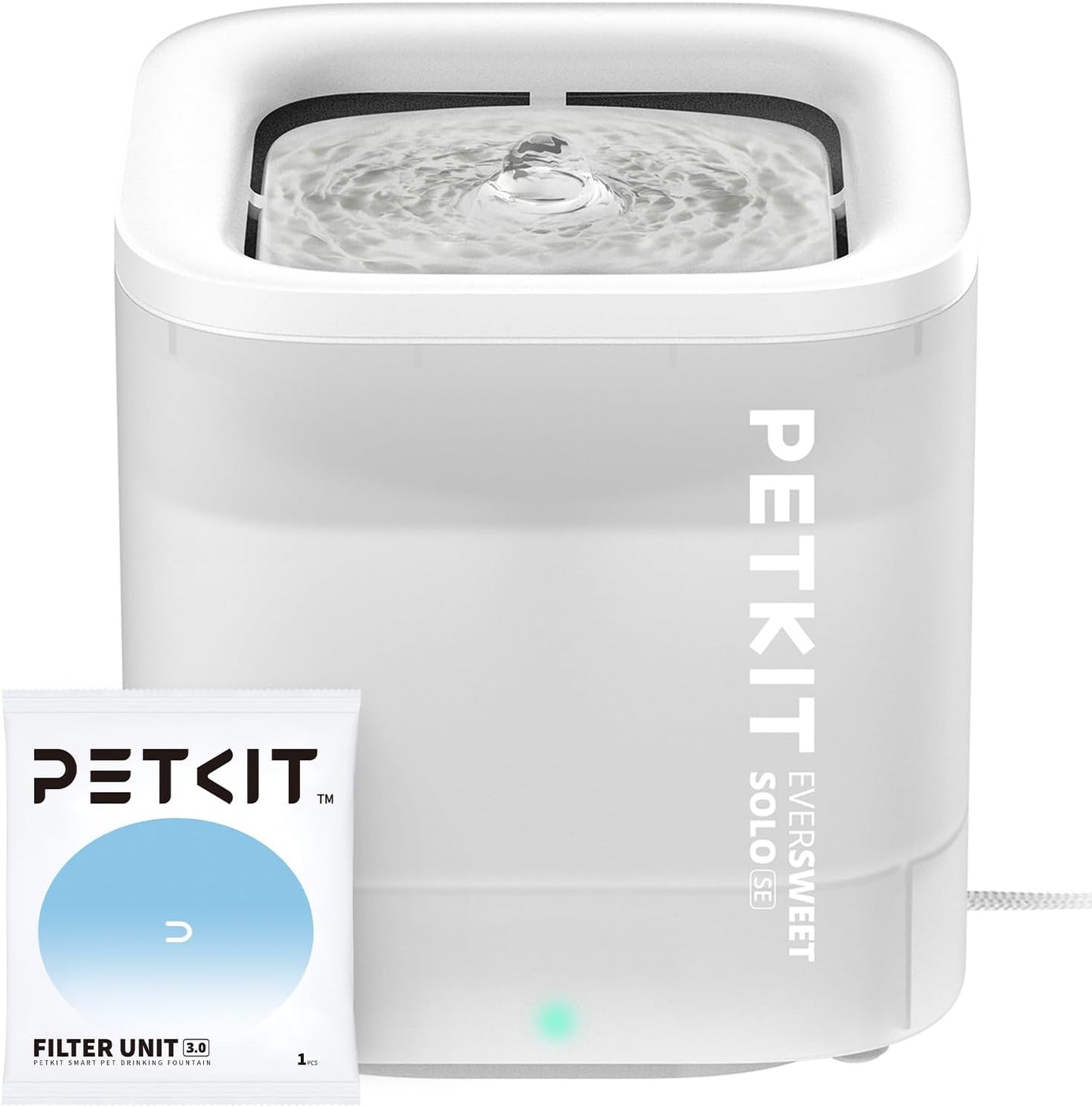 Wireless Cat Water Fountain 65oz - Ultra-Quiet Cordless Design