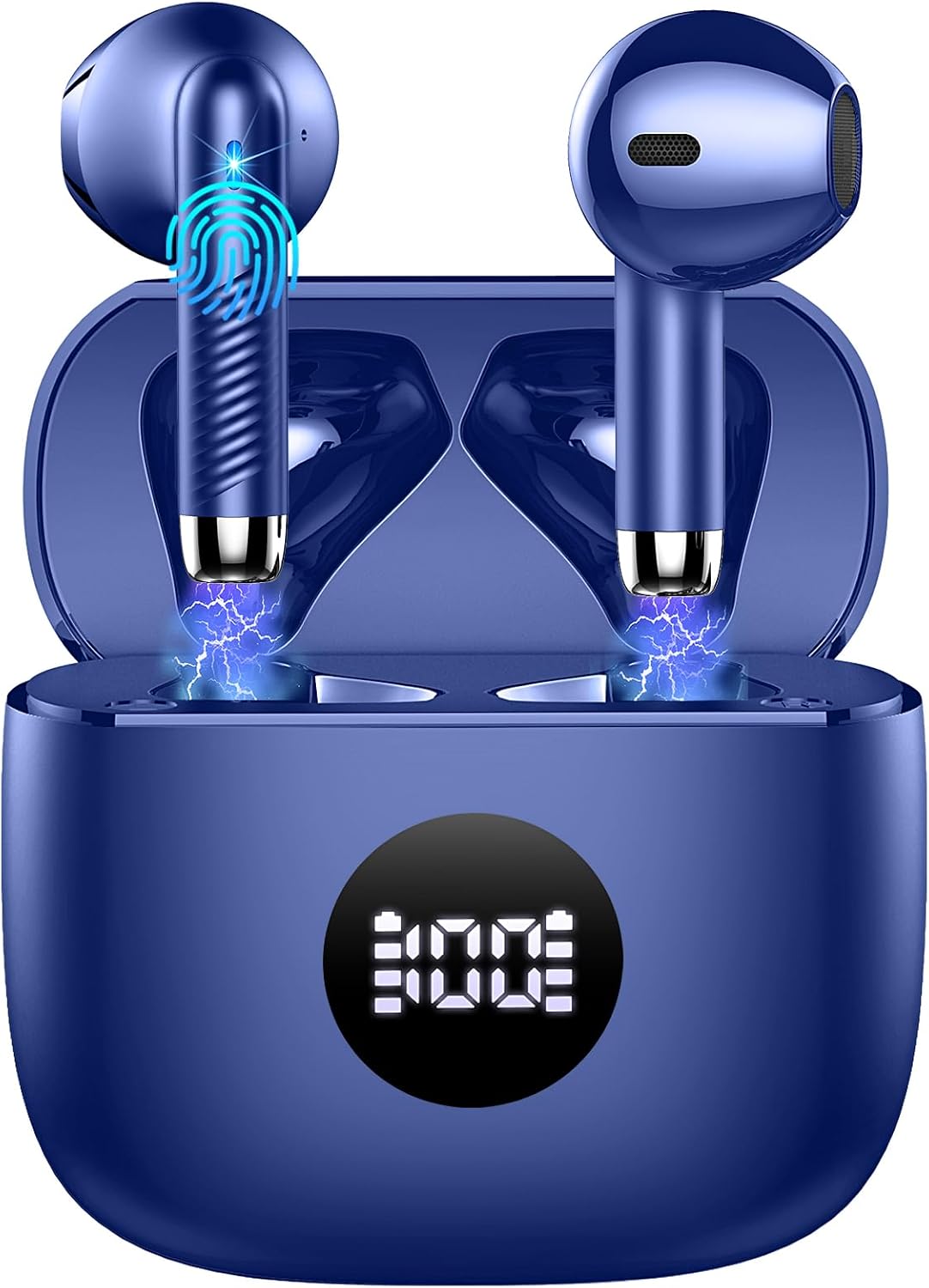 Wireless Bluetooth 5.4 Earbuds with LED Display & 6D Stereo