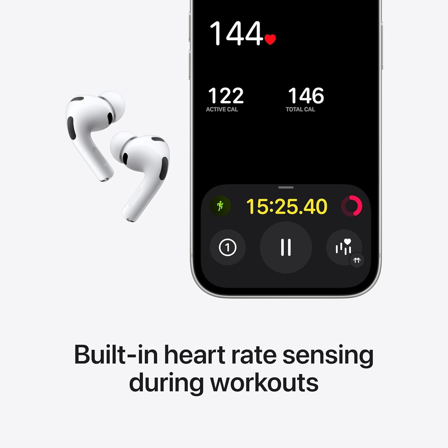 Wireless Earbuds with Active Noise Cancellation & Heart Rate