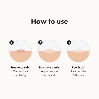 Hydrocolloid Spot Treatment Patches - Vegan & Cruelty-Free