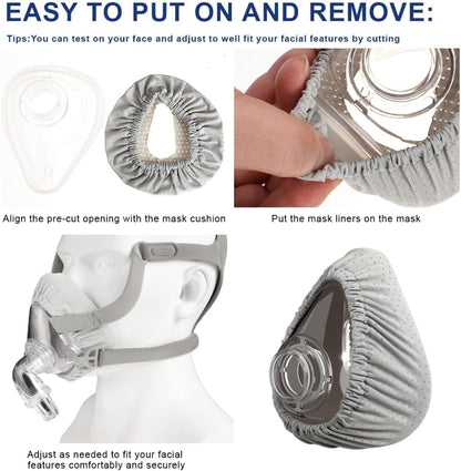 CPAP Mask Liners for F20 Full Face Mask | 4-Pack Reusable