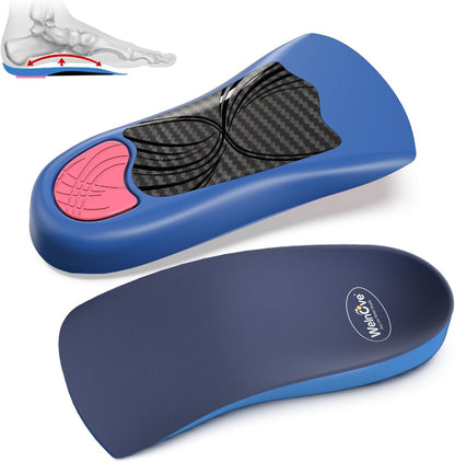 Arch Support Heel Inserts - Anti-Slip Orthotic Insoles