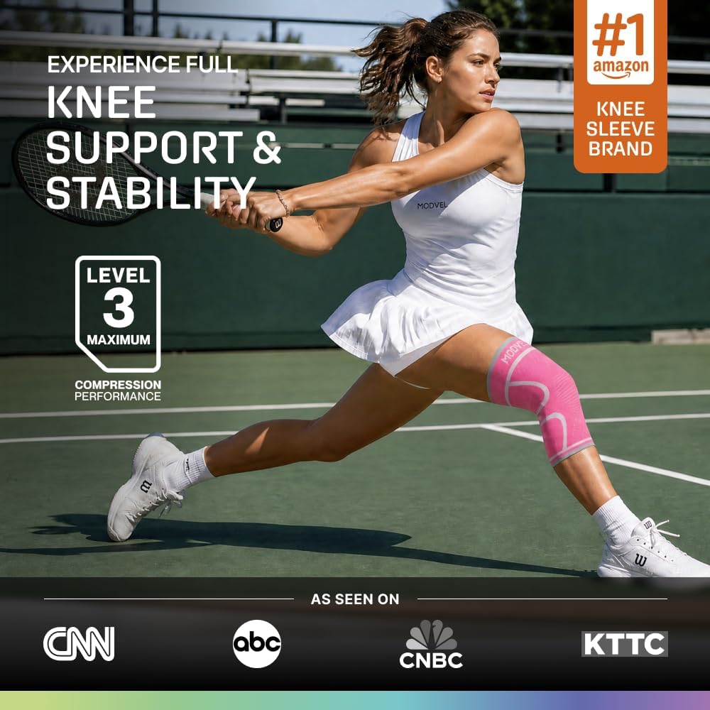 Knee Compression Sleeves 2-Pack – Support for Active Living
