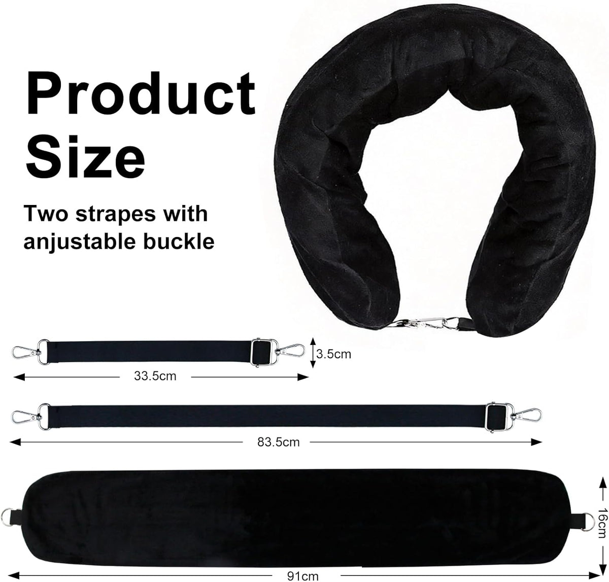 Stuffable Travel Neck Pillow - Fillable Clothes Storage