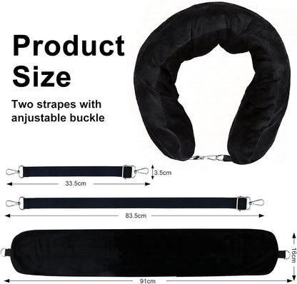Stuffable Travel Neck Pillow - Fillable Clothes Storage