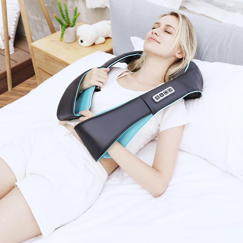 4D Shiatsu Neck & Shoulder Massager with Heat | Electric