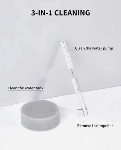 Premium Fountain Cleaning Kit - Brush, Tweezers & Sponge
