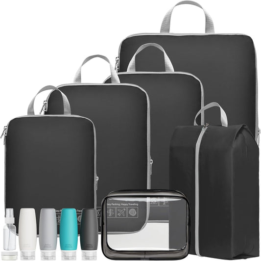 Compression Packing Cubes - Lightweight Travel Organizers