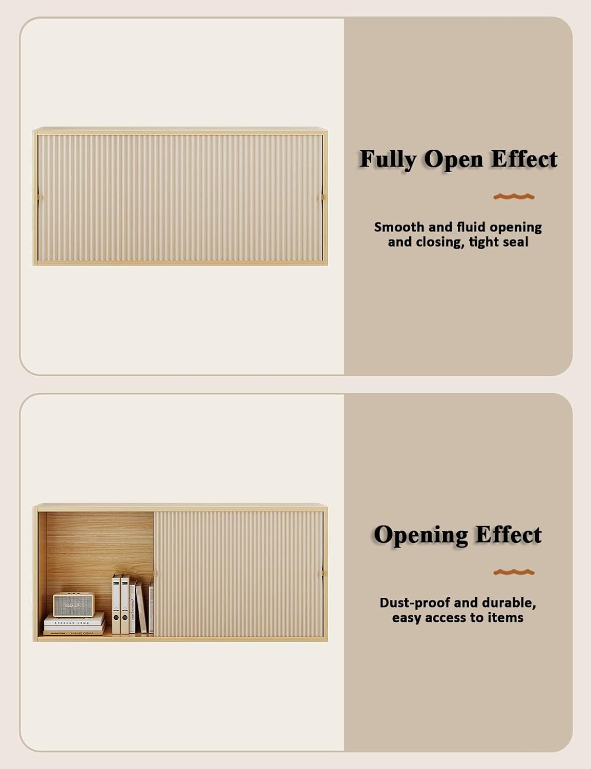 Magnetic Folding Cabinet Curtains – Honeycomb Privacy Panels