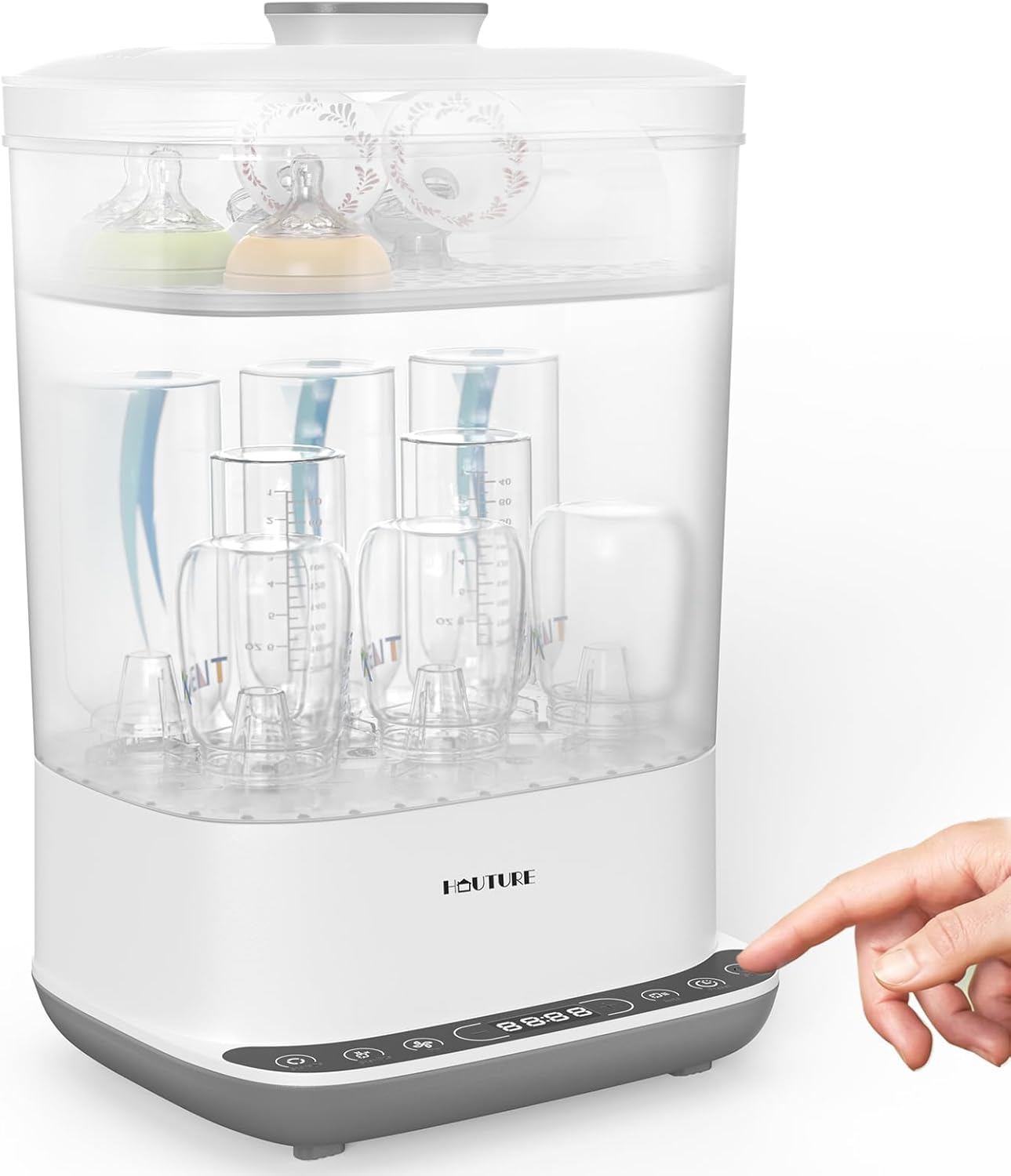 6-in-1 Baby Bottle Sterilizer and Dryer | Large Capacity