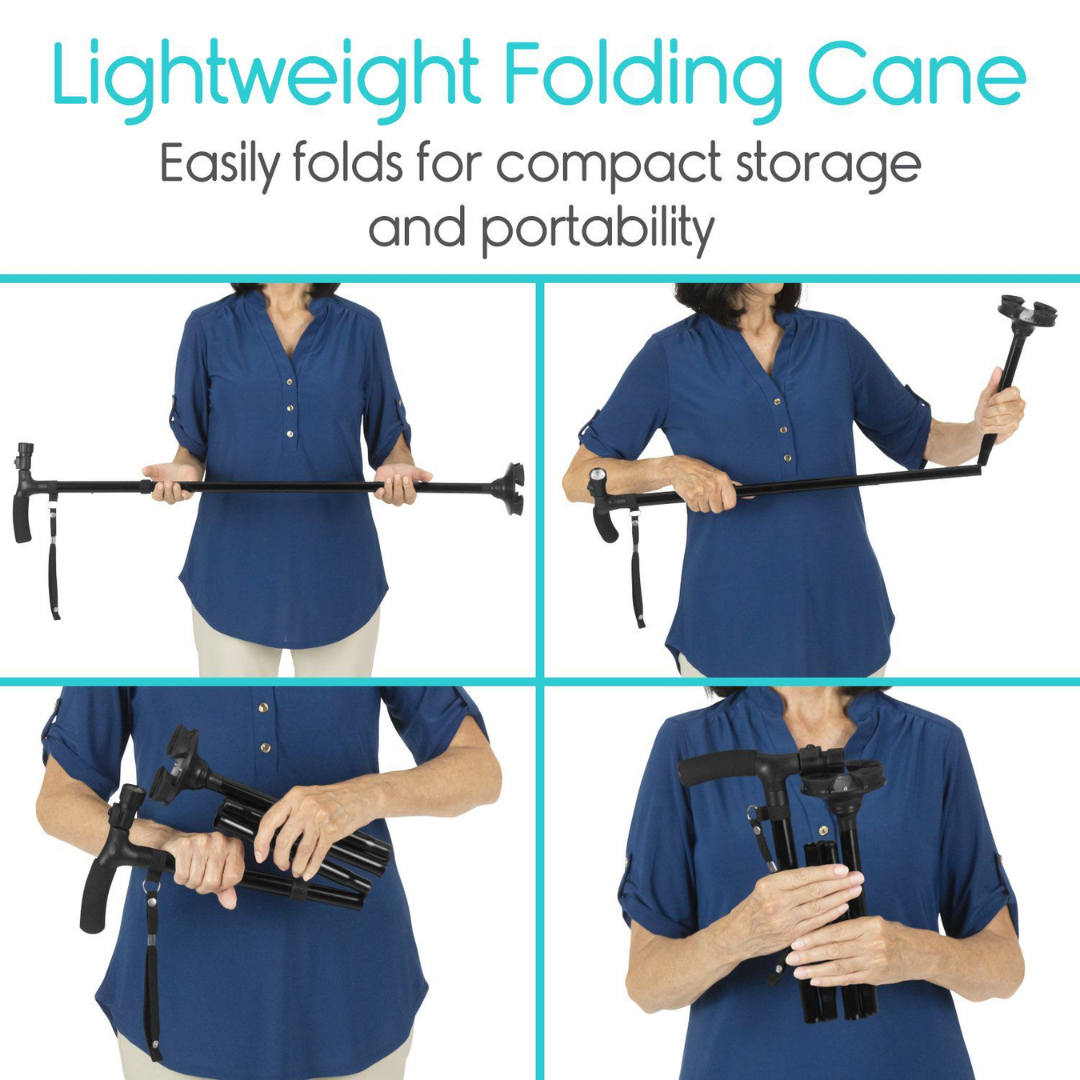 LED Folding Cane