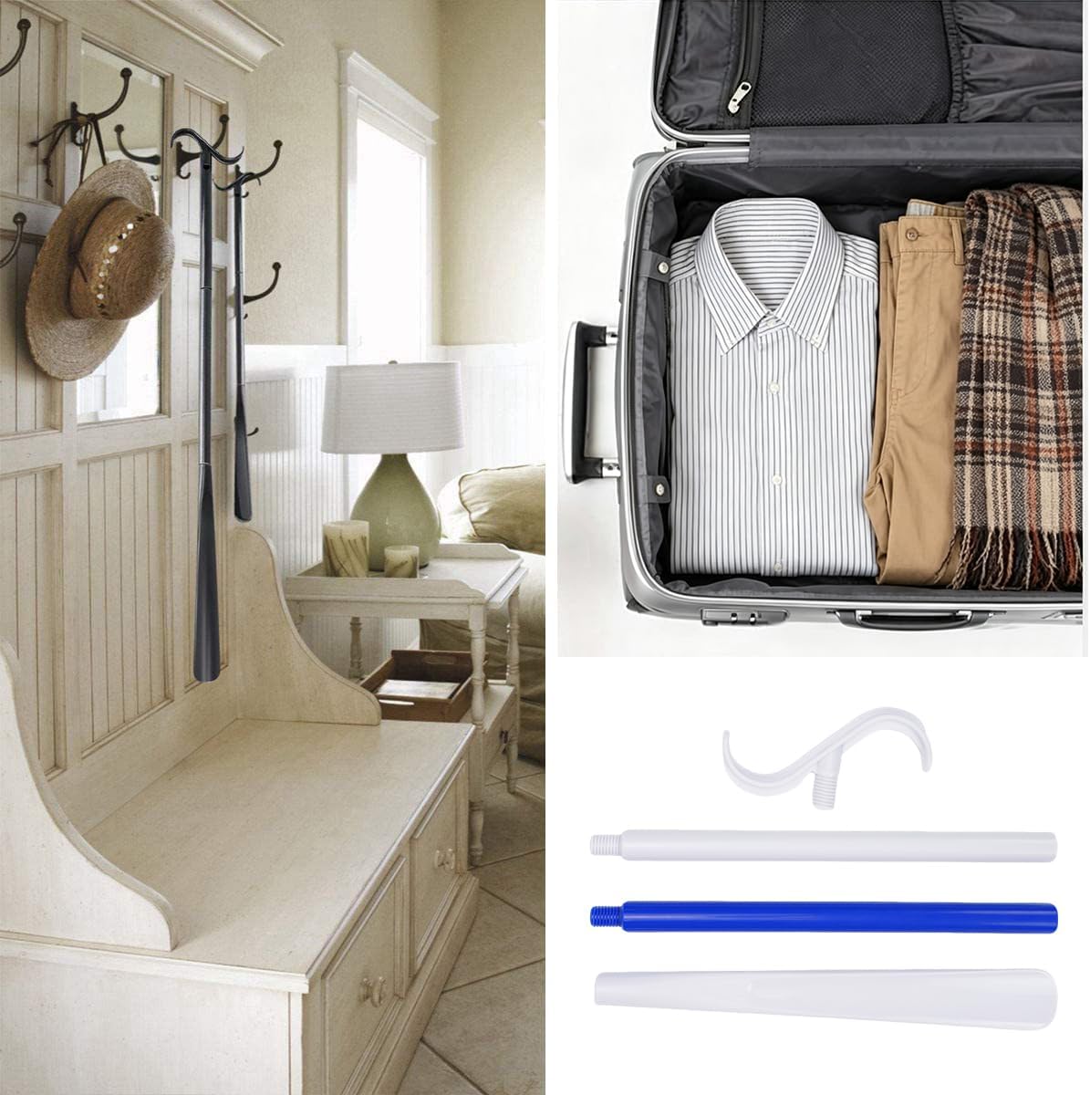 Sock Aid Kit with Long Handle Shoe Horn - Mobility Assist