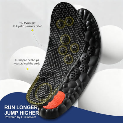 4D Cloud Memory Foam Insoles - Arch Support & Shock Absorption