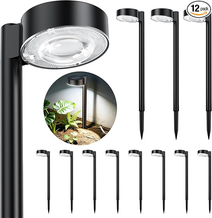 Solar Pathway Lights - 8 or 12 Pack Landscape Lighting