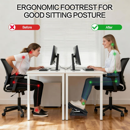 Adjustable Foot Rest for Desk - Ergonomic Support