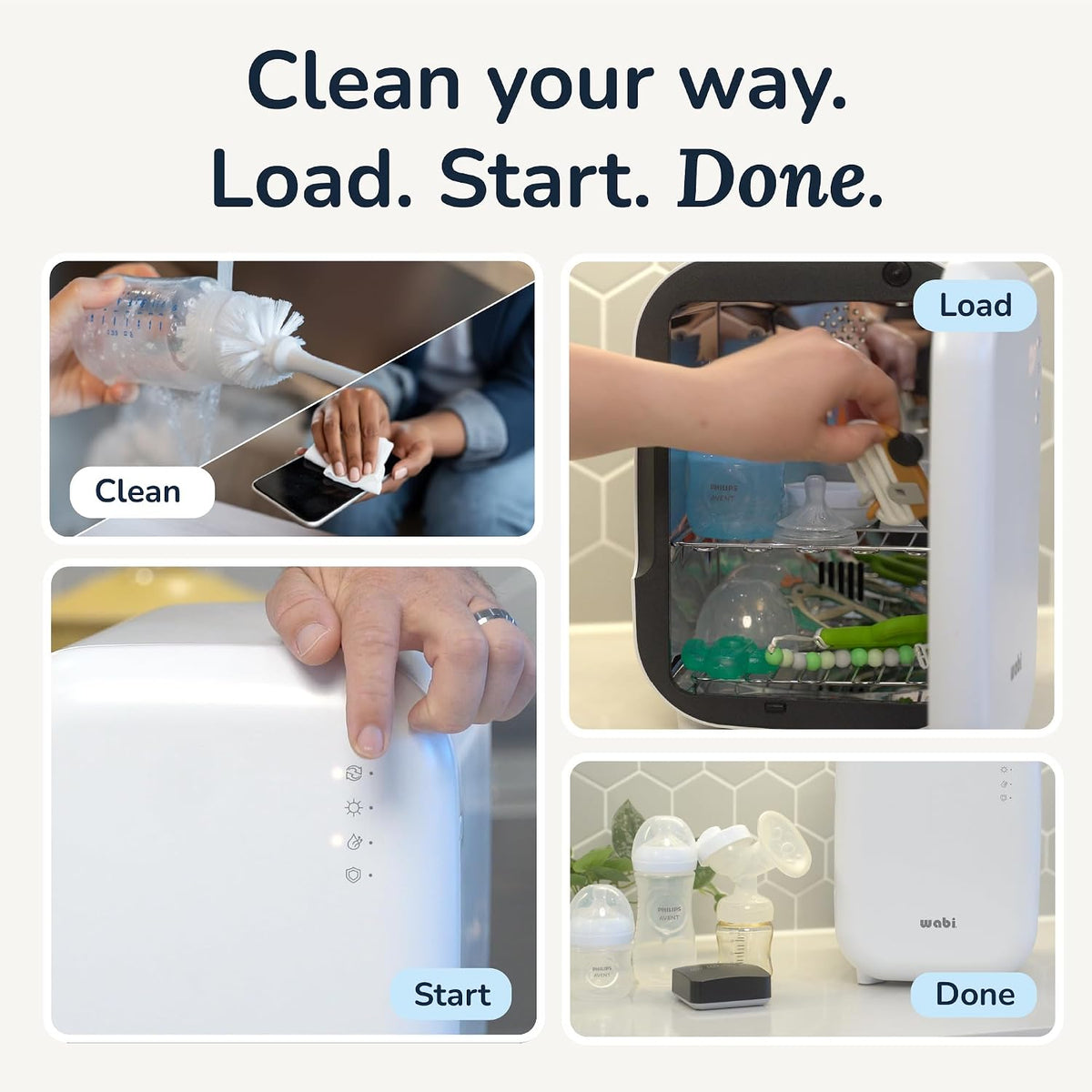 UV LED 3-in-1 Sanitizer & Dryer Mini Box for Baby Bottles