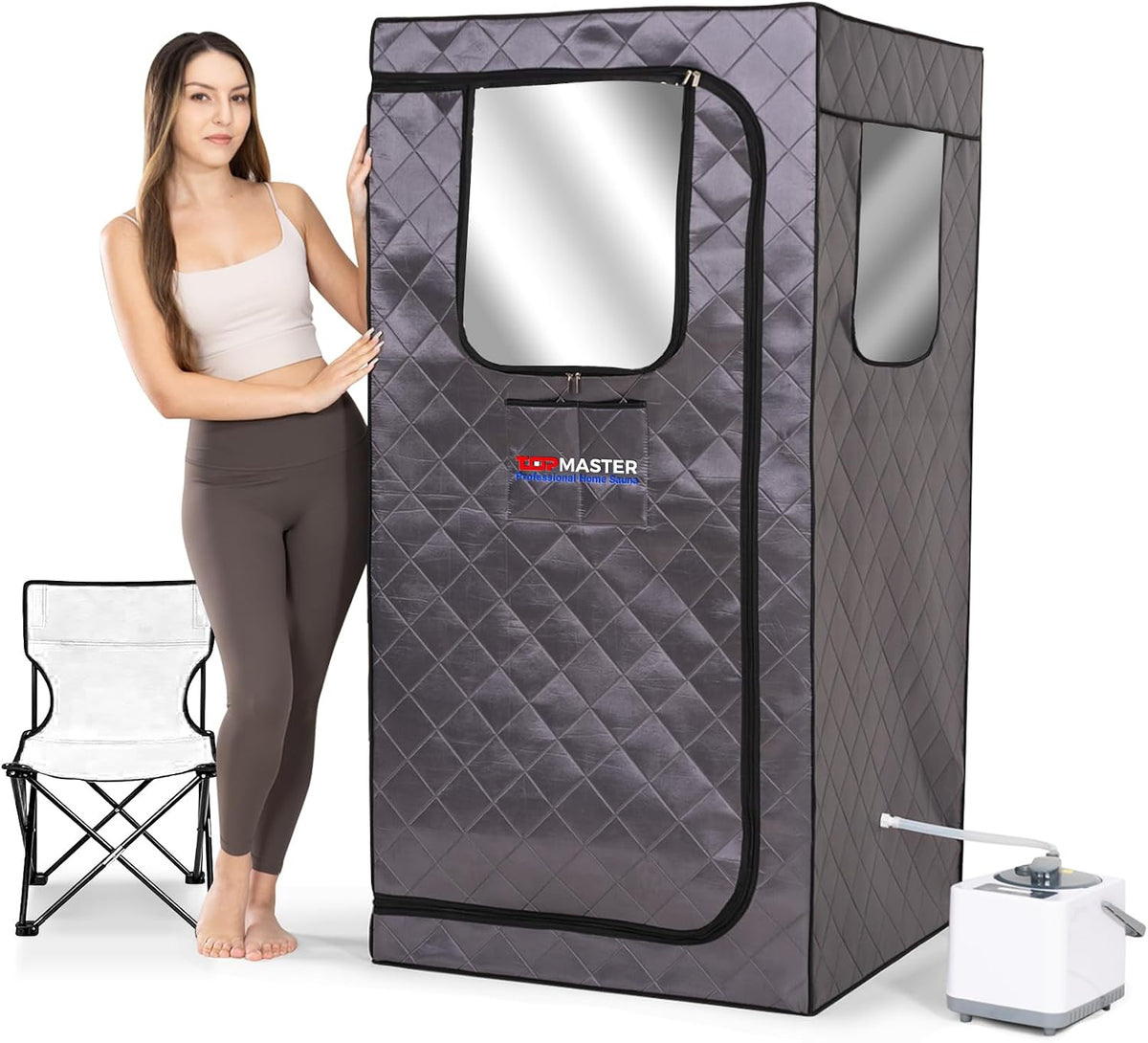 Portable Infrared Sauna Tent with Chair & Remote - 1050W