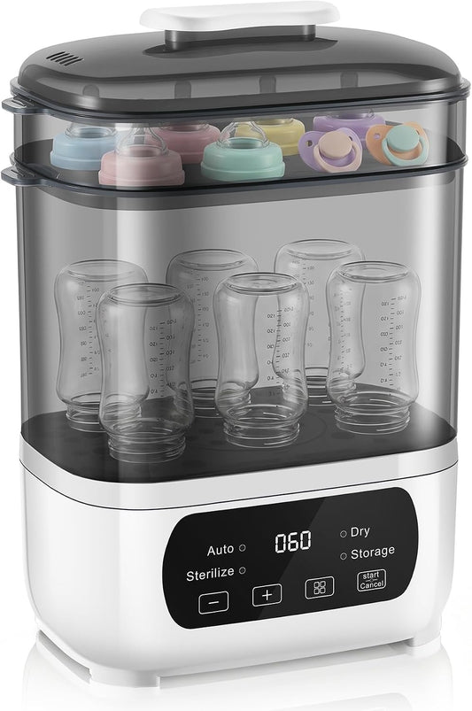 4-in-1 Baby Bottle Steamer & Dryer with Auto Shut-Off