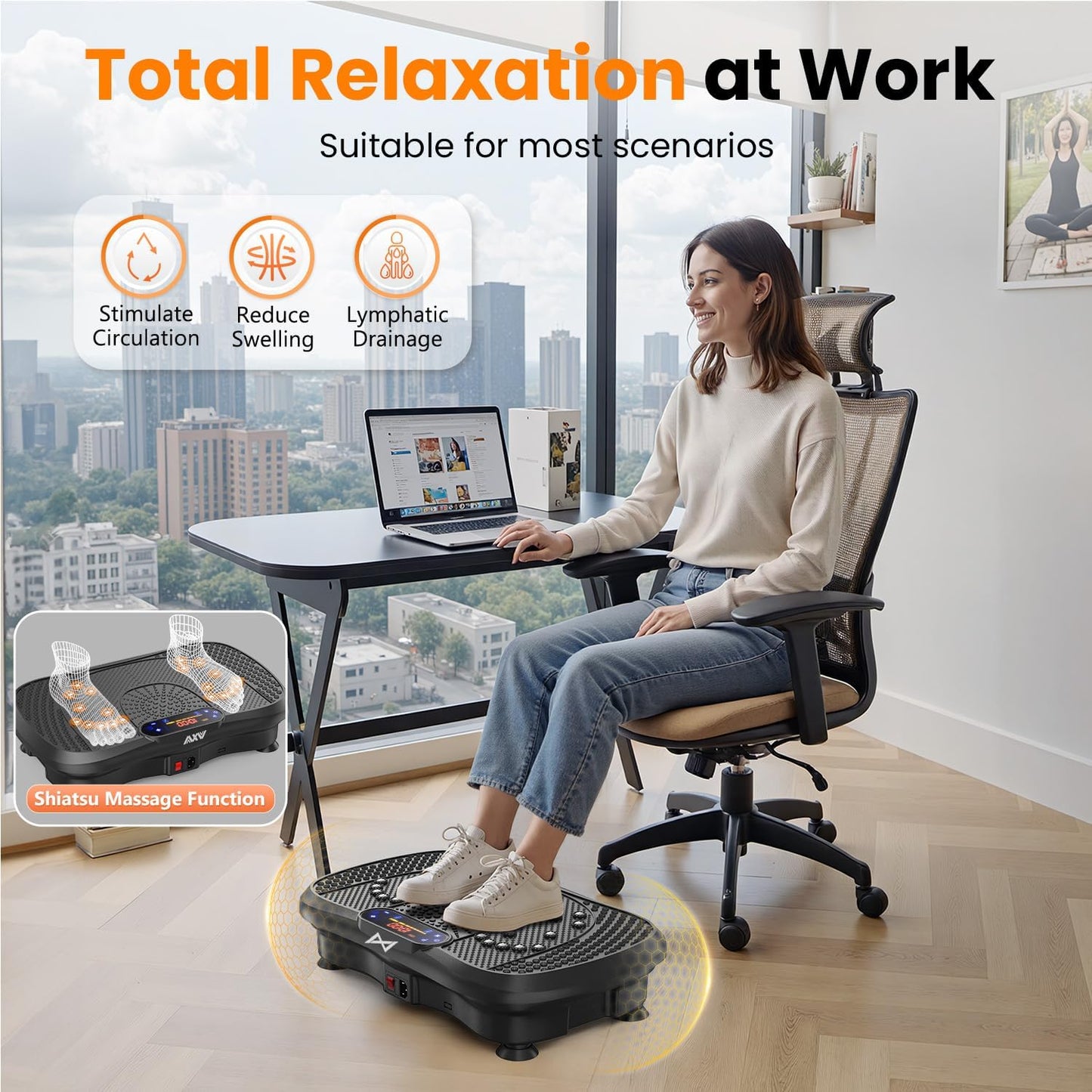 Vibration Plate Exercise Platform for Full Body Workouts