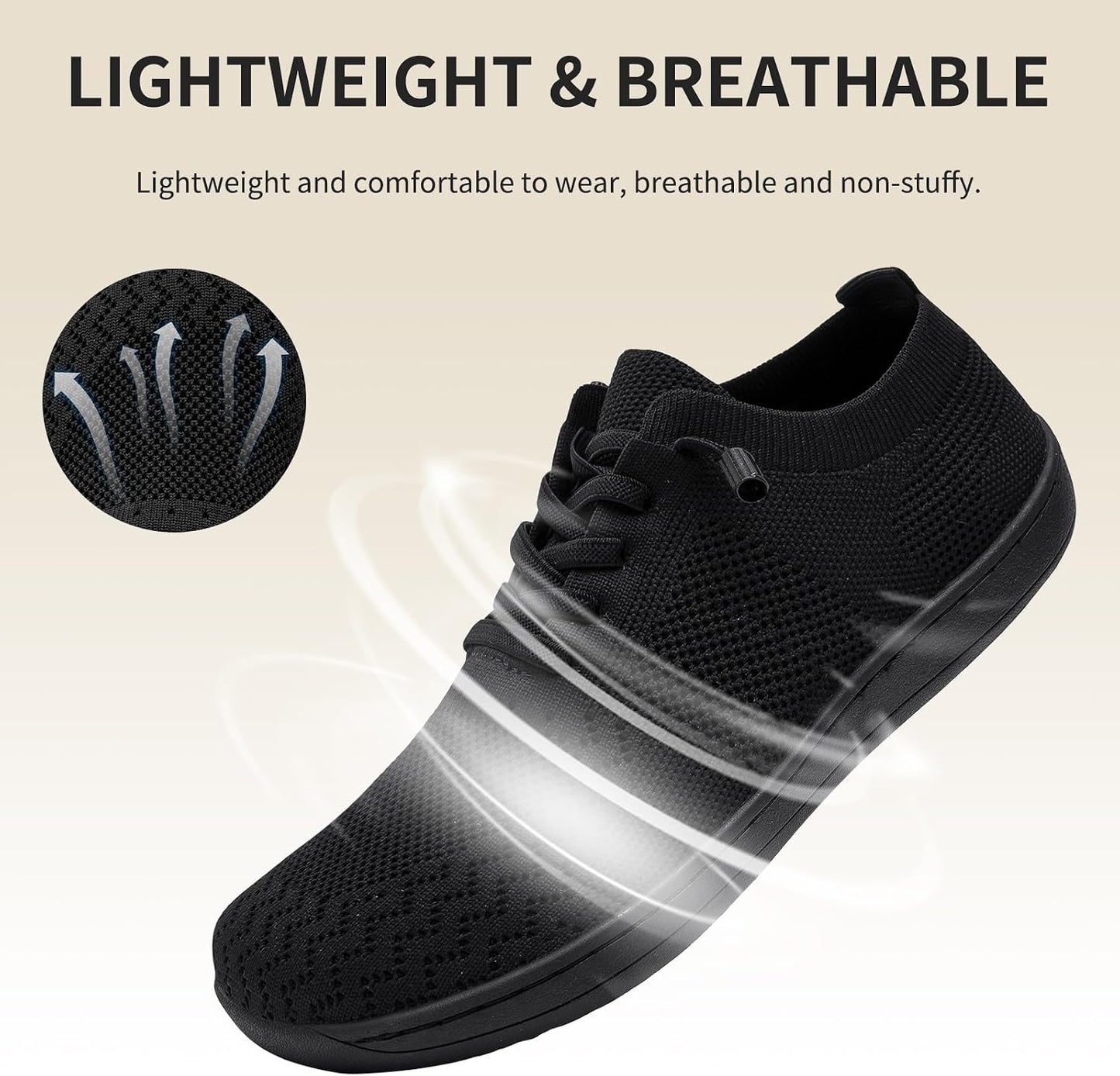Barefoot Shoes Women Wide Toe Box Minimalist Walking Sneakers