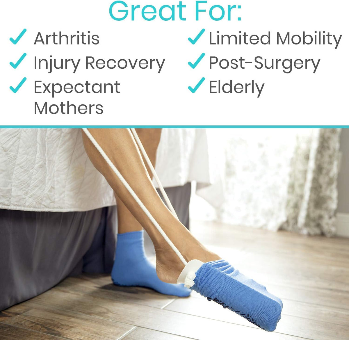 Sock Aid Tool - Easy Stocking Application System