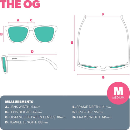 Polarized No-Slip Sunglasses – UV400 Protection, Medium Fit