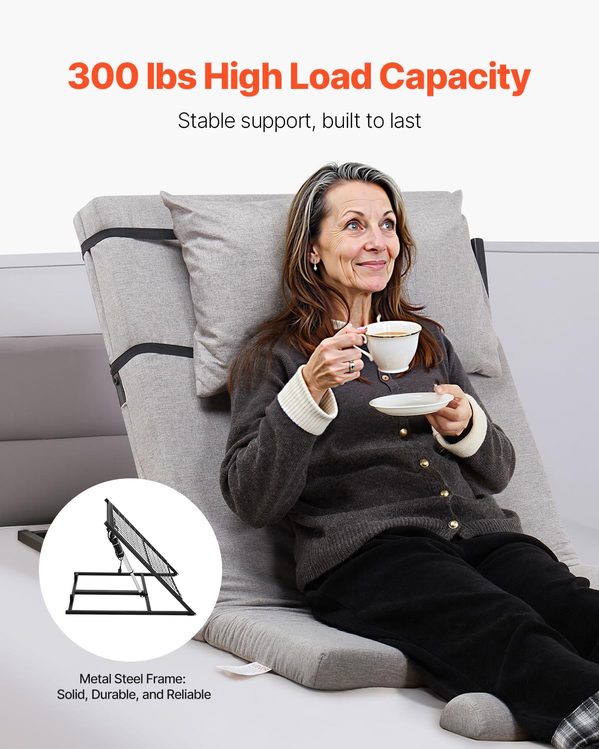 Electric Adjustable Bed Backrest | 300 lbs Capacity